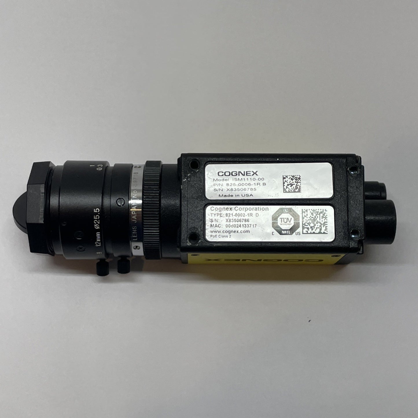 Cognex  825-0006-1R  /  ISM1110-00  Vision Camera  821-0002-1R (EXCELLENT COND.)