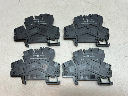 ALLEN BRADLEY 1492-LD4DF / TERMINAL BLOCKS / BLACK LOT OF 4