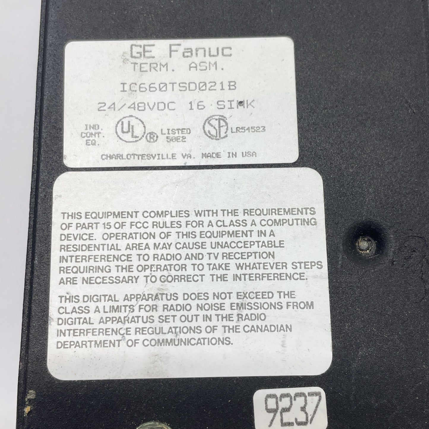 GE Fanuc IC660BBD021 Genius Sink I/O Module IC660EBD021L + IC660TSD021B 24/48VDC