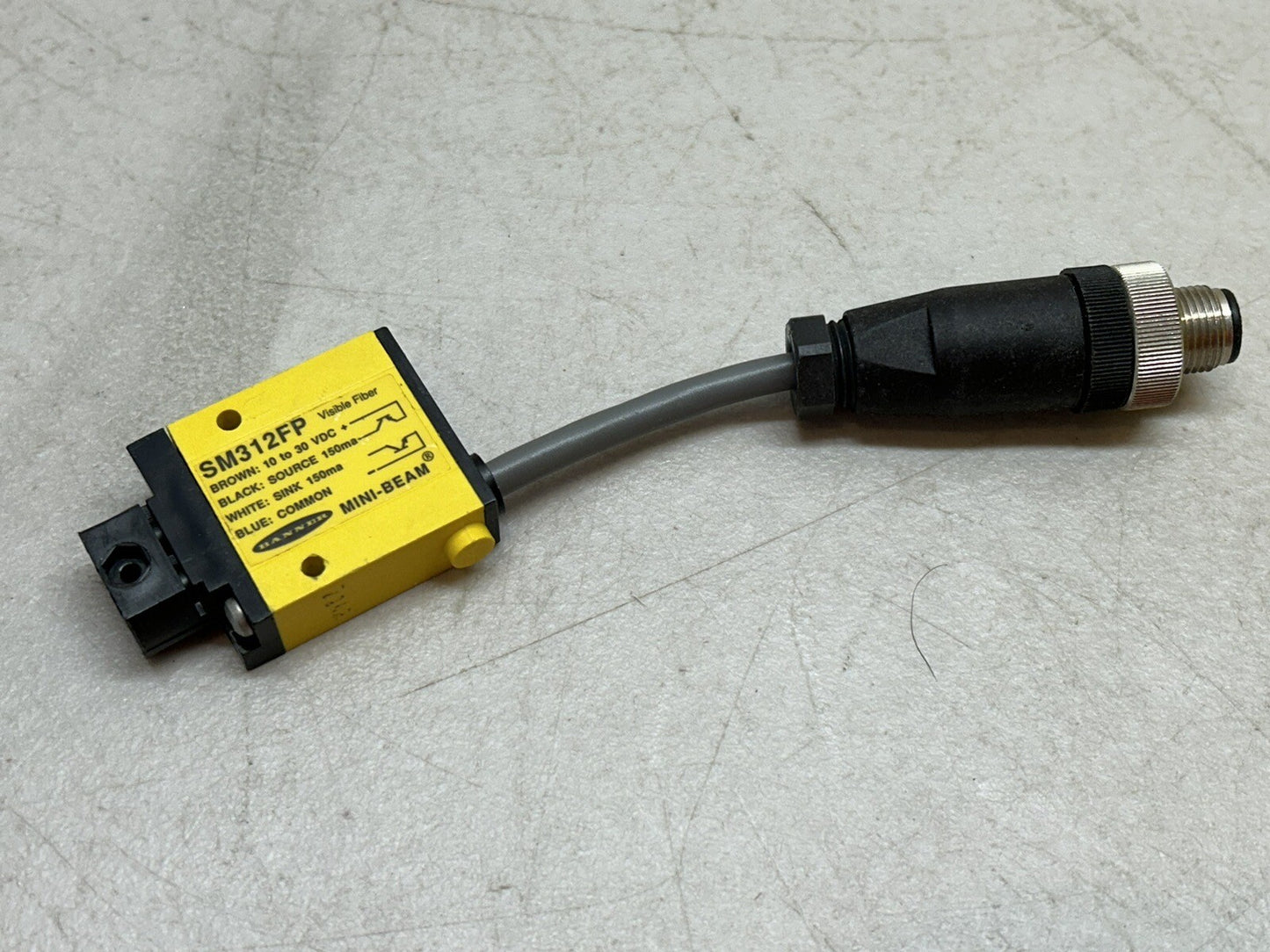 BANNER SM312FP / 25916 MINI-BEAM SENSOR / USED AS DEMO ONLY
