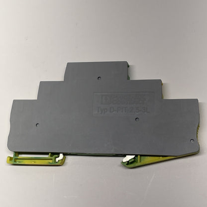 (Lot of 2) Phoenix Contact ST2.5-3PE, 3036071 Spring Gage Ground Terminal Block