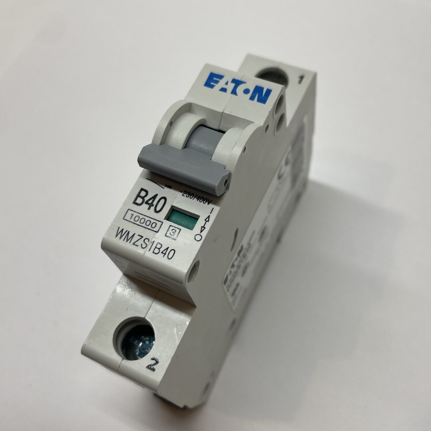 Eaton WMZS1B40 1-Pole DIN Rail Circuit Breaker 40A 5kA Type B SP UL1077
