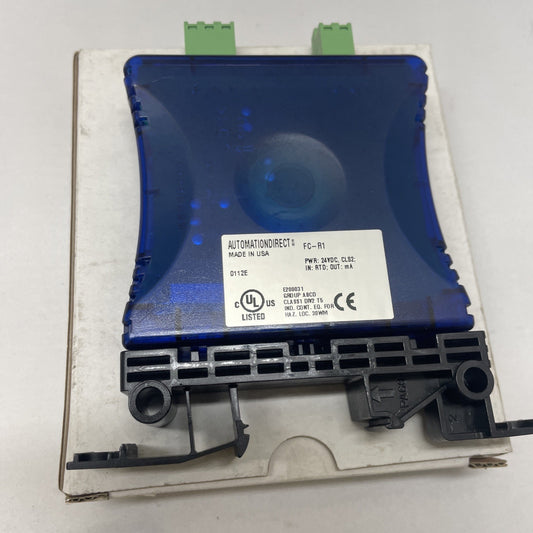 Automation Direct FC-R1 Signal Conditioner RTD Input Loop Powered w/ Connectors