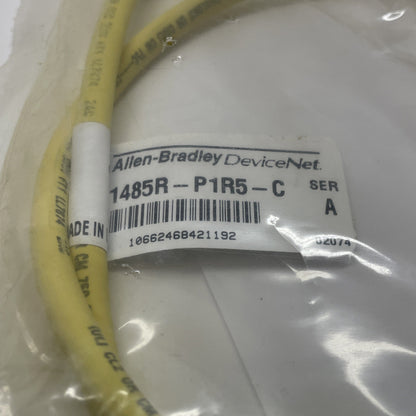 Allen-Bradley 1485R-P1R5-C DeviceNet 1m Micro Female Cable Cordset (NEW)