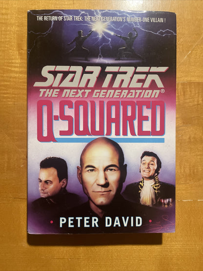 Star Trek THE NEXT GENERATION Q-SQUARED Hardcover Book 1st edtion