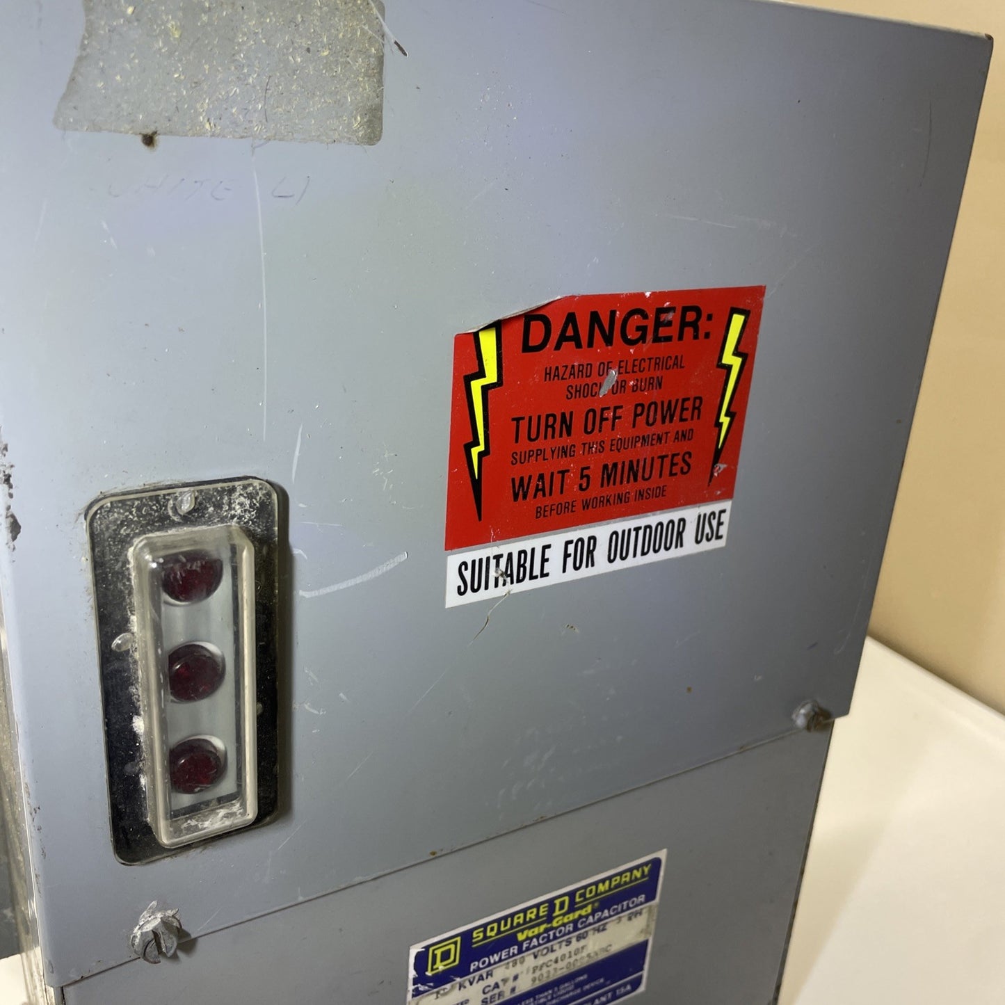 Square D PFC4010F 480VAC 60Hz Power Factor Correction Capacitor