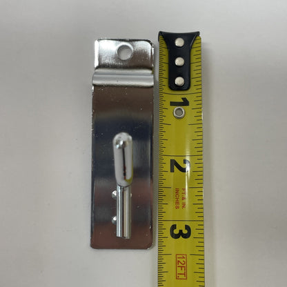 2" Slatwall Hooks, Silver, Hanger Display,Display Panel Hooks Wire Metal 2Pc Set