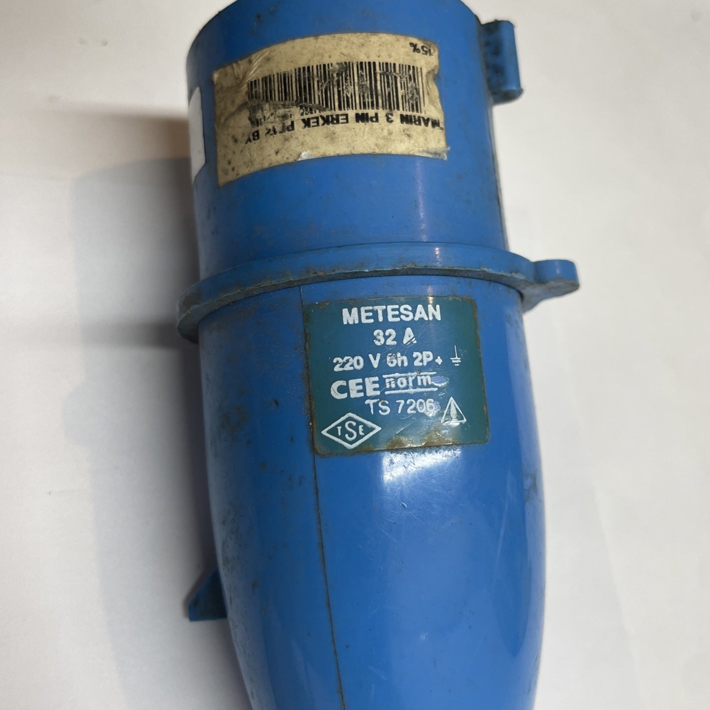 Metesan Cee Norm Connector Plug, Male + Female 3-PIN  IP547  TS 7026