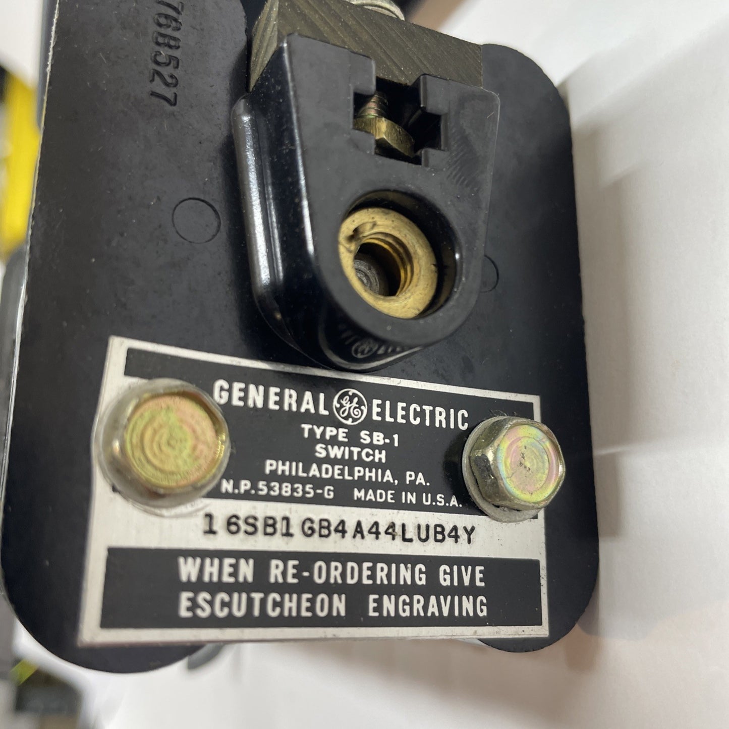 General Electric 16SB1 1-Pole Switch SB1GB4A44LUB4Y