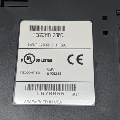 GE Fanuc IC693MDL230C 120 VAC 8-Point Isolated Input Module (Series 90-30)
