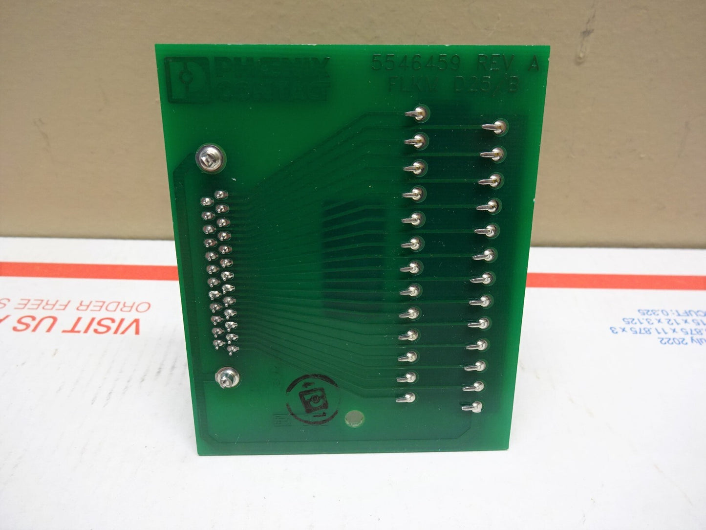 PHOENIX CONTACT FLKM-D25/B / 5546459 REV A / MODULE CONTACTOR NO DIN SUPPORT