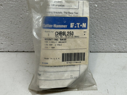 EATON CUTLER HAMMER CHB9L250 SERIES A MOUNTING BASE CHB CIRCUIT BREAKER 2P / NEW