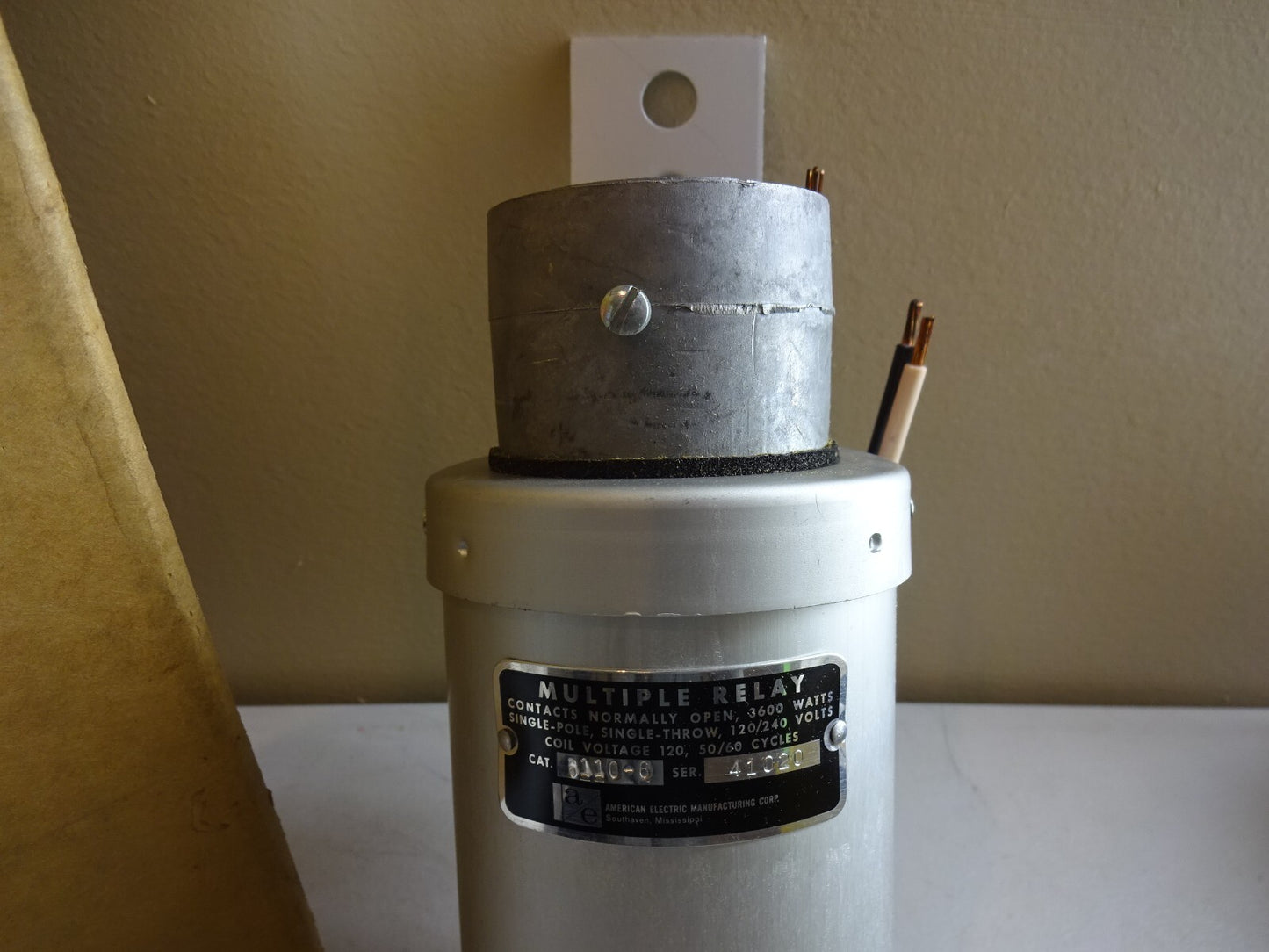 AMERICAN ELECTRIC 6110-6 MULTIPLE RELAY / 3600W / 1 POLE / NEW