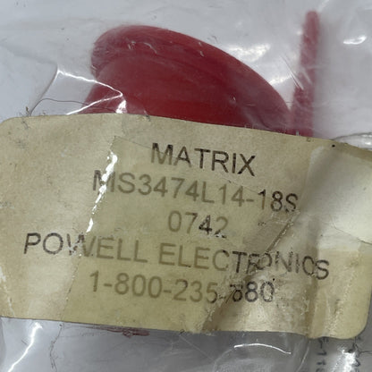 Amphenol / Matrix  MS3474L14-18S  18-Pos Jam-Nut Panel Receptacle Connector