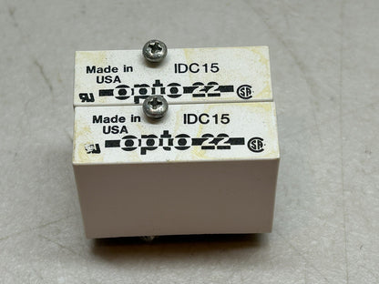 OPTO 22 IDC15 / INPUT MODULE  FOR ON/OFF VOLTAGE LEVEL / LOT OF 2