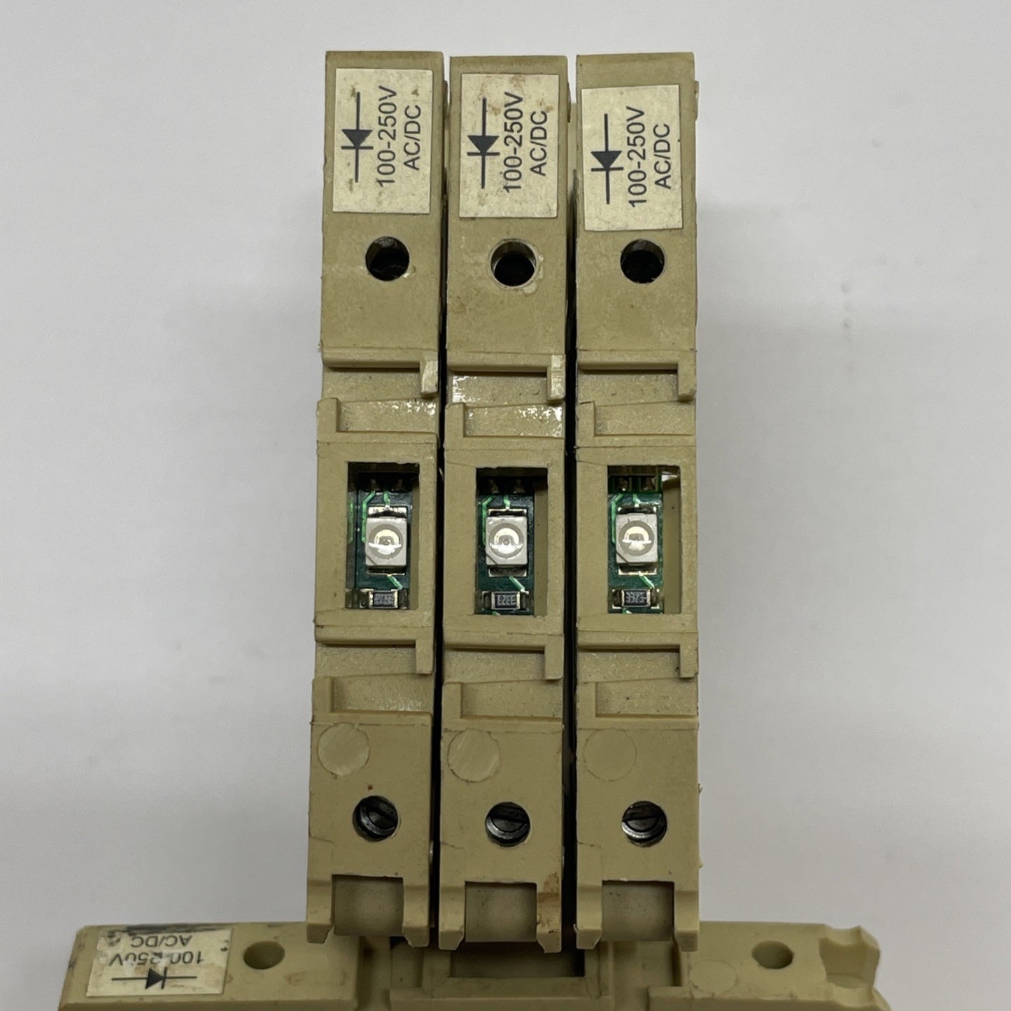 (LOT OF 4) Weidmuller KDKS1/EN4 Terminal Block Fuse DIN Rail 500V 6.3A 4 mm²