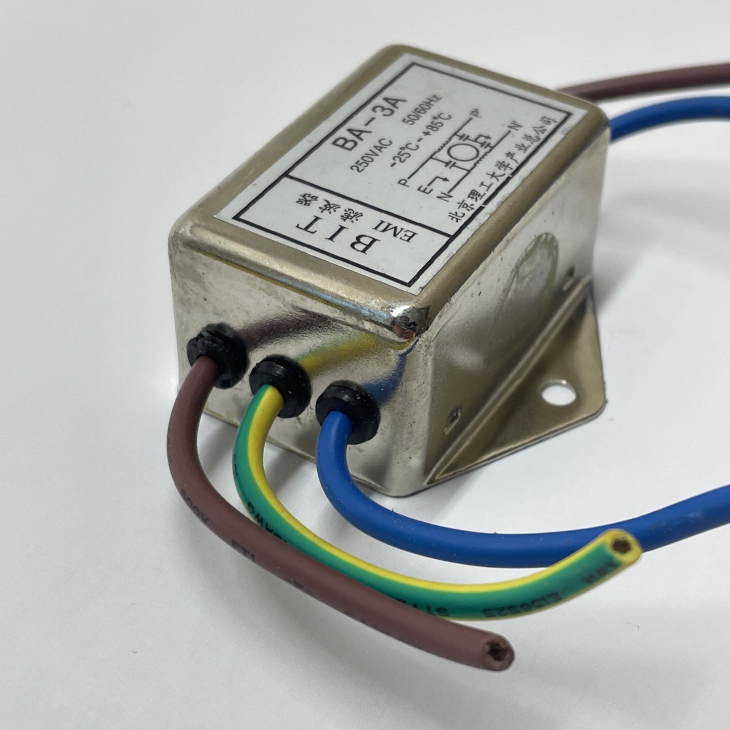 (LOT OF 35) BA-3A 250VAC EMI Power Line Filter 3A Chassis Mount Noise Suppressor