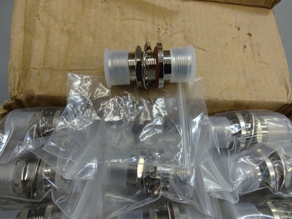 N FEMALE BULKHEAD TO N FEMALE ADAPTER / WSI / WS-NKKY / LOT OF 30 NEW