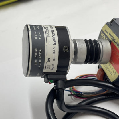 Vexta Oriental 5-Phase Stepper Motor PH554-NB w/ Sunx DRE-38 Rotary Encoder