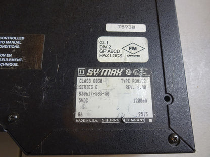 SY/MAX S30617-583-50 / 8030 / SQUARE D / ROM122 SERIES E REV 1.00 5VDC 1200MA
