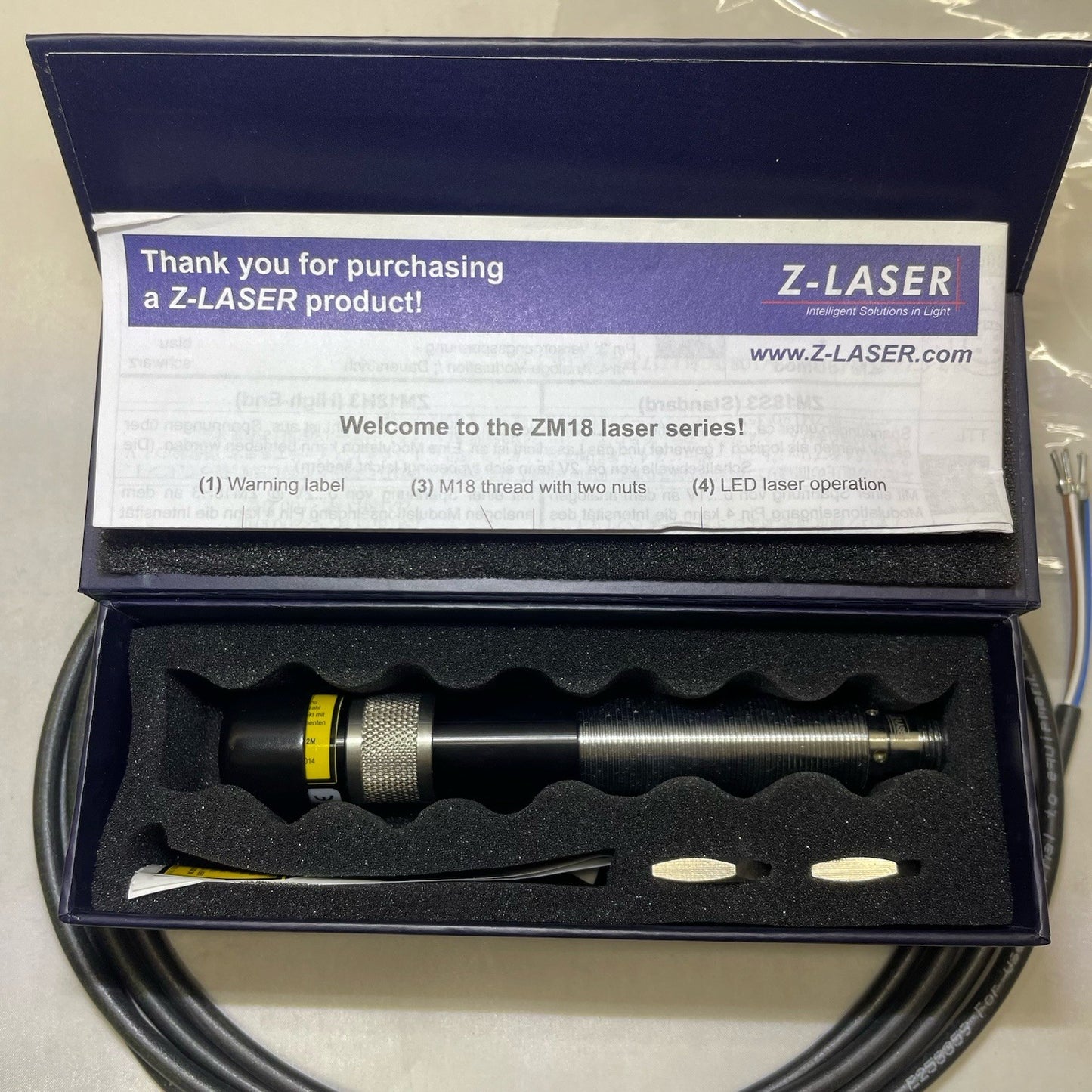 Z-LASER ZM18RF667 Industrial Laser Module M18 Threaded