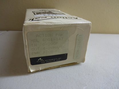 ACTION PAK 4001-147 MODULE FOR MEASUREMENT AND CONTROL 120VAC / NEW