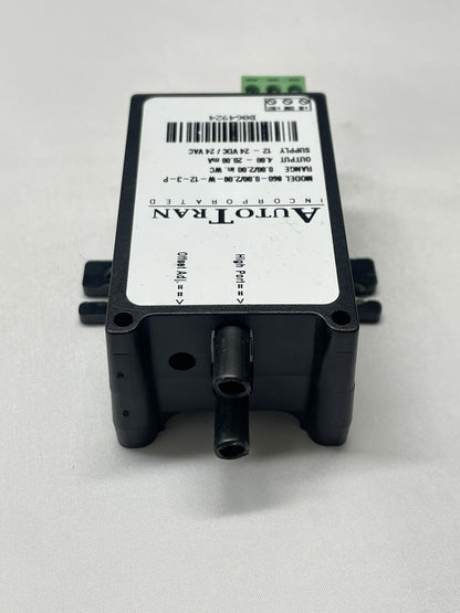 AUTO TRAN INC. TRANSDUCER 860-0.00/12.00-W-12-3-P 0.00/2.00PSI 4-20mA 12-24VOLT