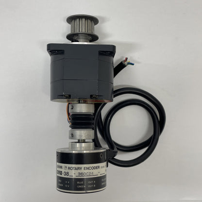 Vexta Oriental 5-Phase Stepper Motor PH554-NB w/ Sunx DRE-38 Rotary Encoder