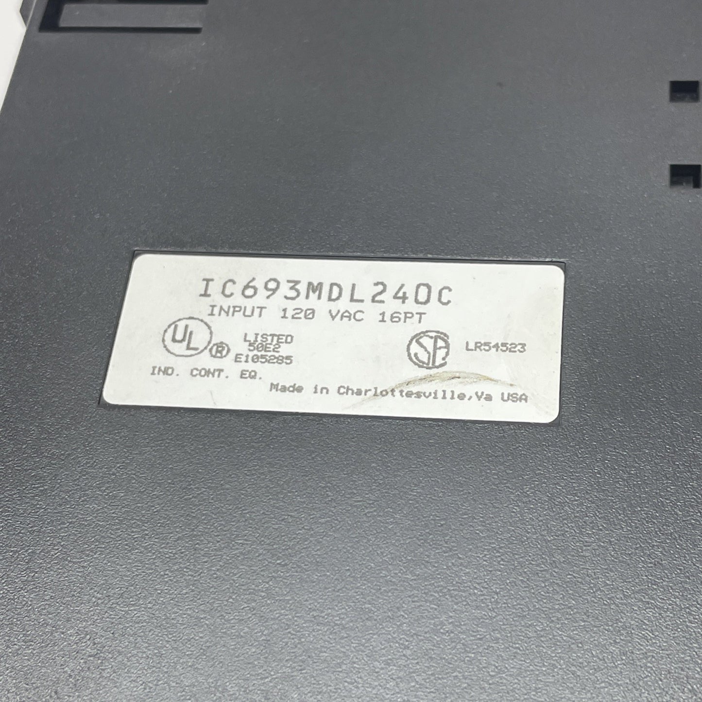 GE Fanuc IC693MDL240C Input 120 VAC 16 Point Module 1PC