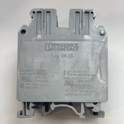 (LOT OF 4) PHOENIX CONTACT UK 35 Wiring terminal, 1000V 35mm