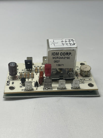 ICM Controls MOR24A2Y90 Delay Timer Circuit Board Control 10 Amp 120 VAC 1/6 HP