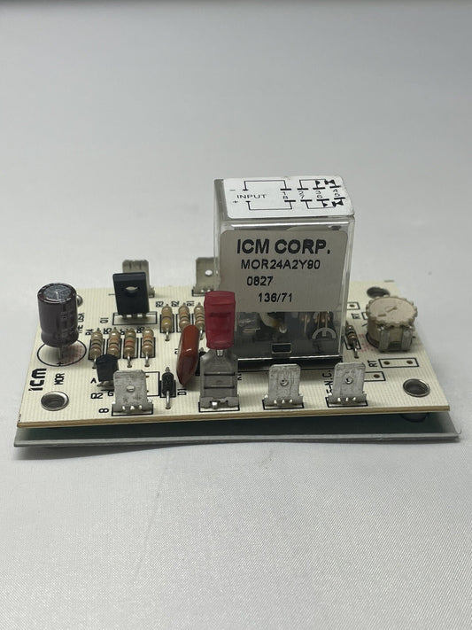 ICM Controls MOR24A2Y90 Delay Timer Circuit Board Control 10 Amp 120 VAC 1/6 HP