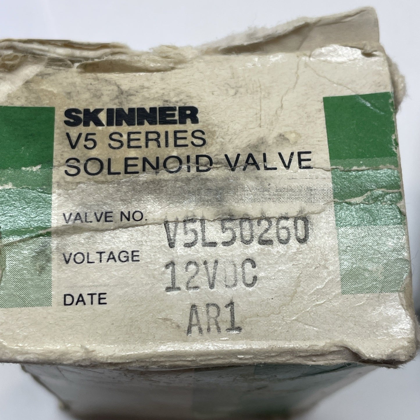 SKINNER V5 SERIES SOLENOID VALVE V5L50260 12VDC AR1
