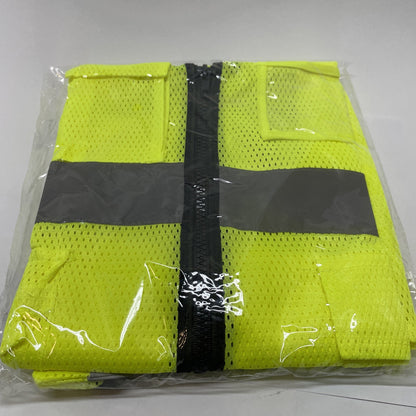High Visibility Reflective Mesh Safety Vest - Neon Yellow - Large - NEW
