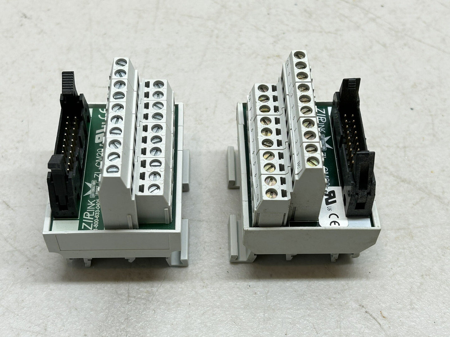 ZIPLINK ZL-CM20 / AUTOMATION DIRECT CONNECTOR MODULE / LOT OF 2