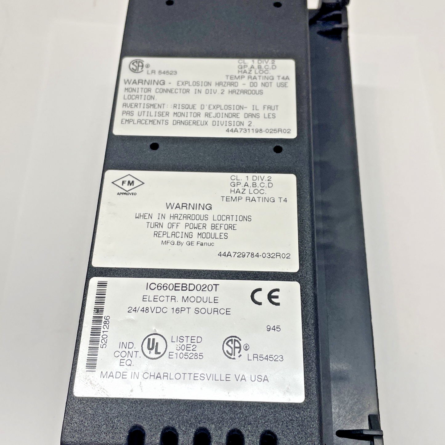 GE FANUC IC660TBD022K TERMINAL WITH GENIUS IC660BBD022 IC660EBD020T MODULE