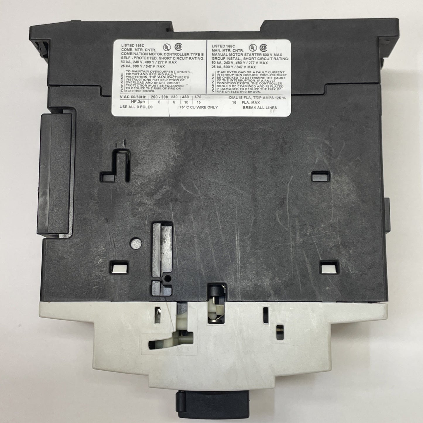 Siemens Sirius 3R Manual Combination Starter 3RV1031-4AA10 / 3RV10314AA10