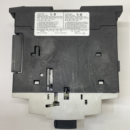 Siemens Sirius 3R Manual Combination Starter 3RV1031-4AA10 / 3RV10314AA10