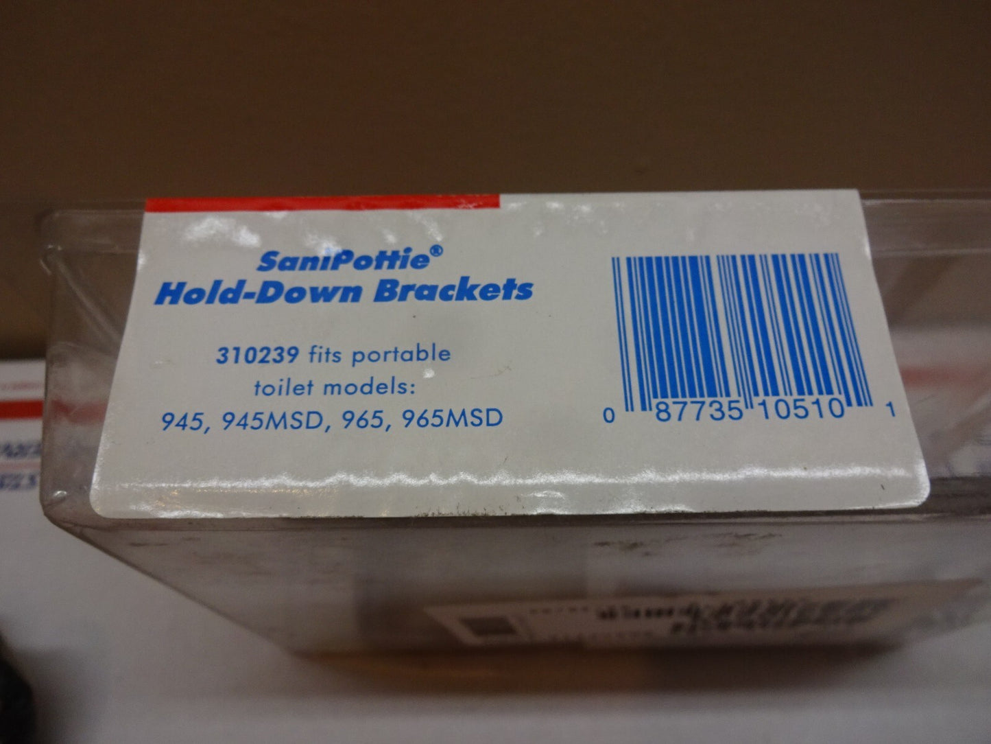 SEALAND DOMETIC 310239 / SANIPOTTIE HOLD-DOWN BRACKETS FITS 945 965 MSD / NEW