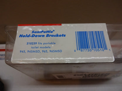 SEALAND DOMETIC 310239 / SANIPOTTIE HOLD-DOWN BRACKETS FITS 945 965 MSD / NEW