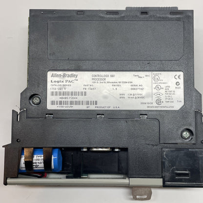 Allen-Bradley 1756-L61 ControlLogix 5561 PLC Processor Module PN-13837