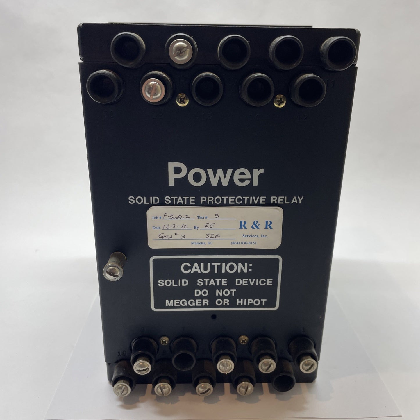 BASLER ELECTRIC BE1-32R SOLID STATE PROTECTIVE POWER RELAY