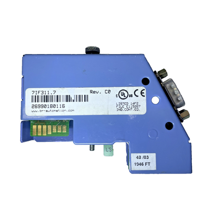 B & R Automation 7IF311.7 PLC interface Module Rev 03.00 IF 311 RS 232