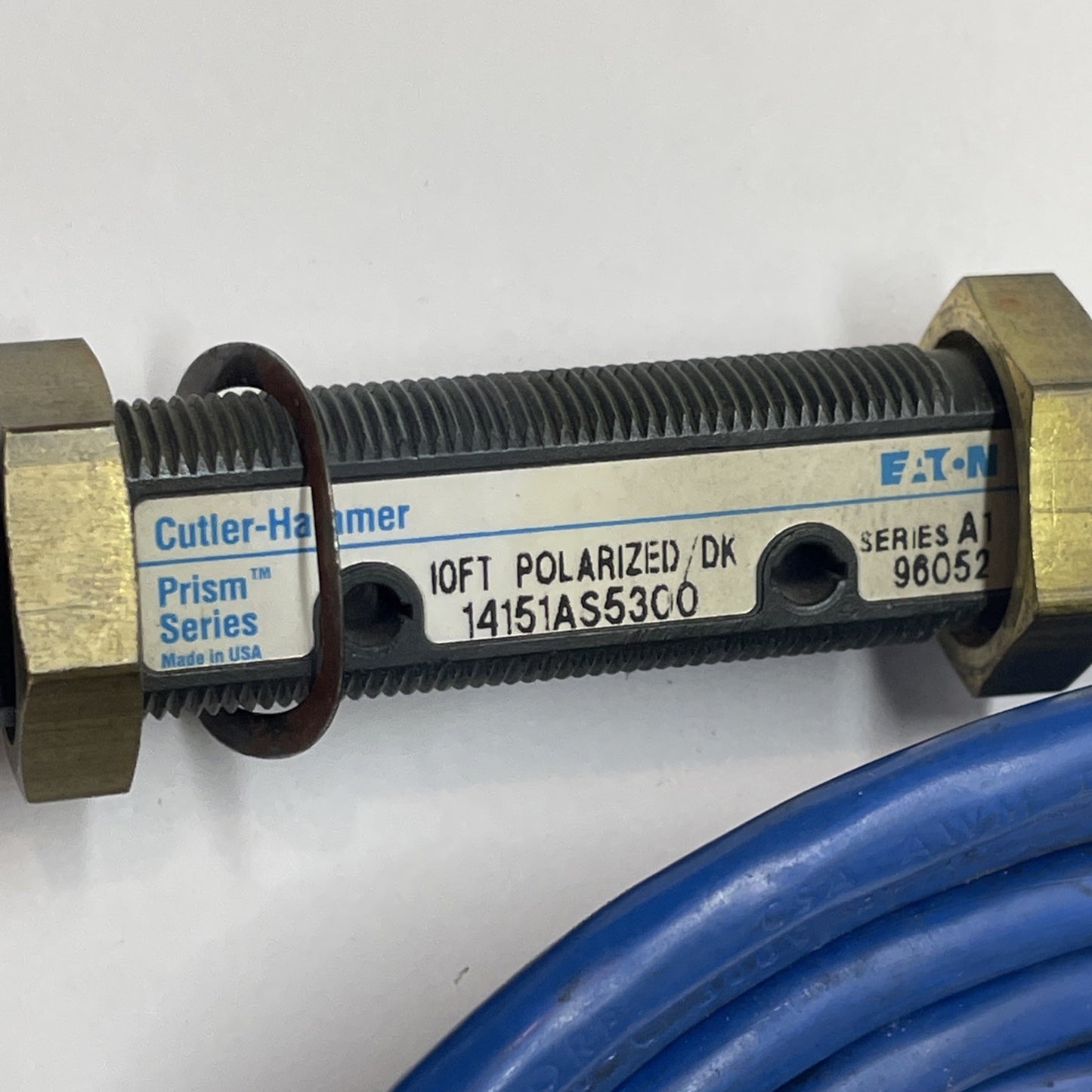 Cutler Hammer 14151AS5300 Eaton Photo Sensor w/9 Pin M Connector 10-30VDC