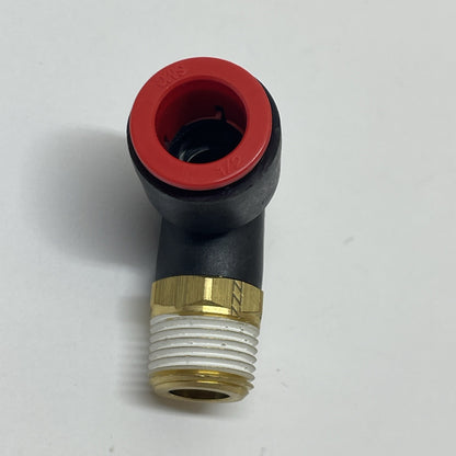 (LOT OF 20) SMC KQL13-36S One-Touch Pneumatic Male Elbow ½″ Tube - ⅜″ NPT