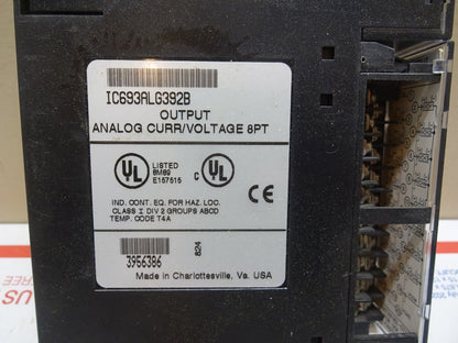 GE FANUC IC693ALG392 / IC693ALG392B / OUTPUT ANALOG CURR/VOLTAGE 8PT