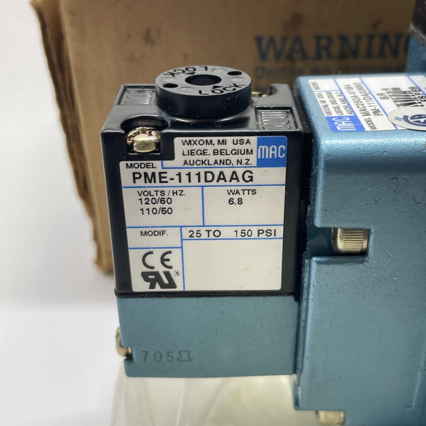 MAC MAC250A-V1B4PM-111DA(UNIV) PNEUMATIC SINGLE PRESSURE VALVE  04250290424