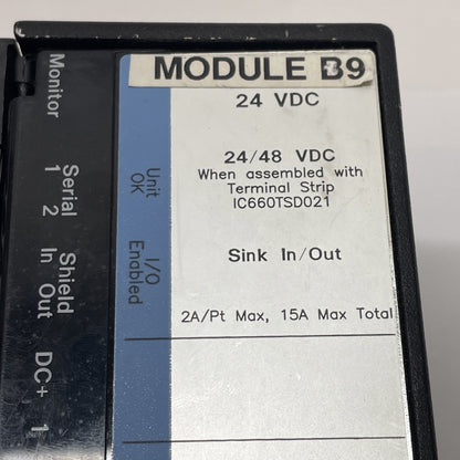 GE Fanuc IC660BBD021 Genius Sink I/O Module IC660EBD021L + IC660TSD021B 24/48VDC