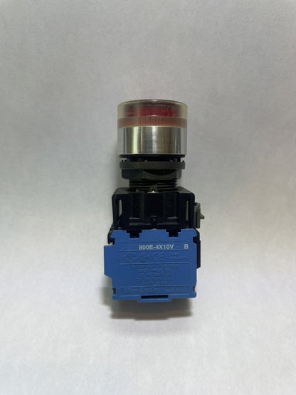 AB Illuminated Push Button 22mm - RED - 800E Series 250V Max 800ES-LF33DL0X10