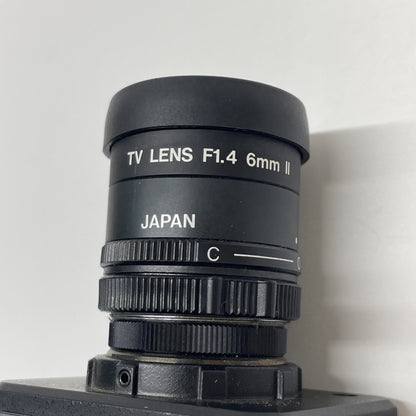 iAi Protec JAI 1020 12VDC 1A Machine Vision Camera C002473 w/ F1.4 6mm TV Lens